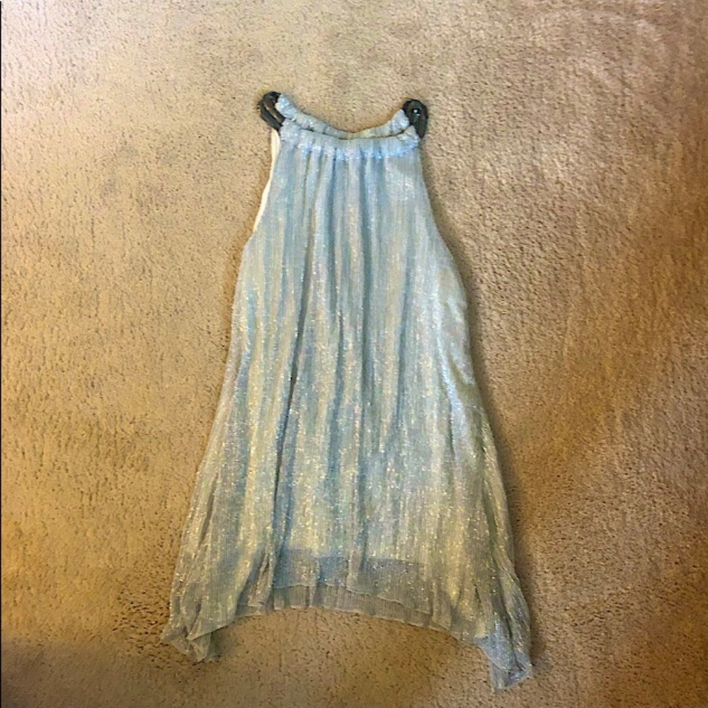 Alfani- Dressy Silver Top